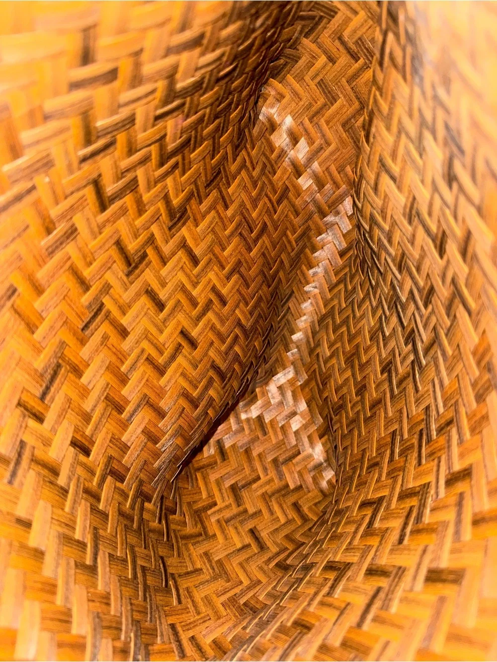 Woven Brown Tote Bag - Picture 4 of 4